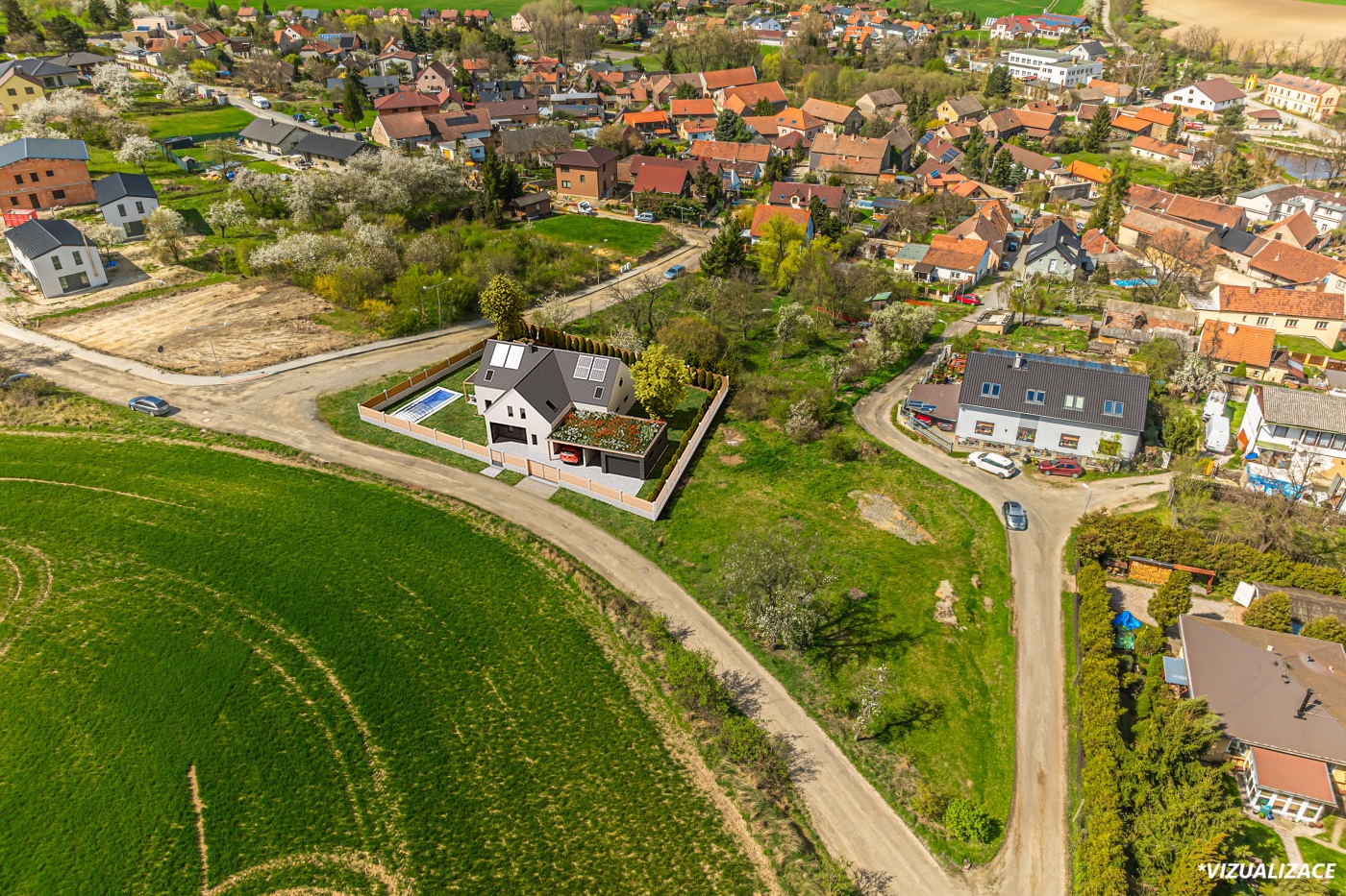 Prodej stavebního pozemku, 1.045 m², Dřetovice